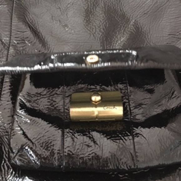 Coach Kristin Patent Leather Hobo / Crossbody Bag - Picture 9 of 17